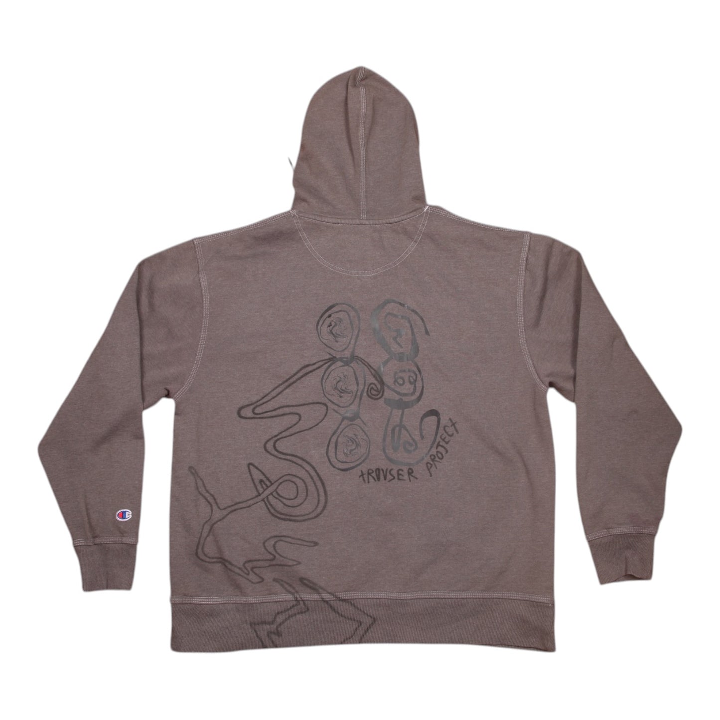 Vintage Upcycled Screenprint Hoodie (XL)