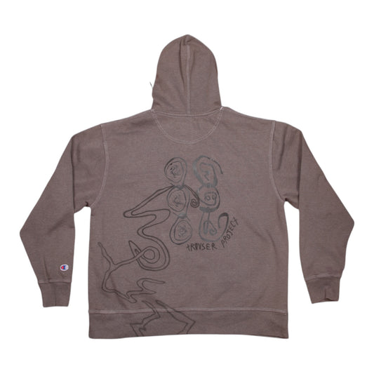 Vintage Upcycled Screenprint Hoodie (XL)