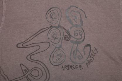 Vintage Upcycled Screenprint Hoodie (XL)