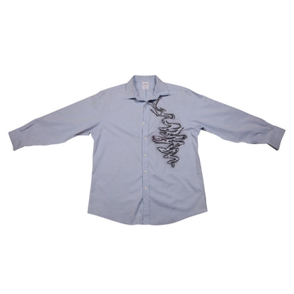 Reworked Blue Long Sleeve Shirt (XL)