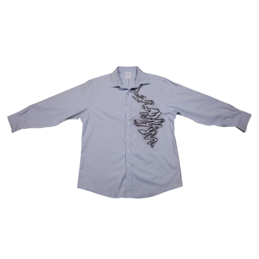 Reworked Blue Long Sleeve Shirt (XL)