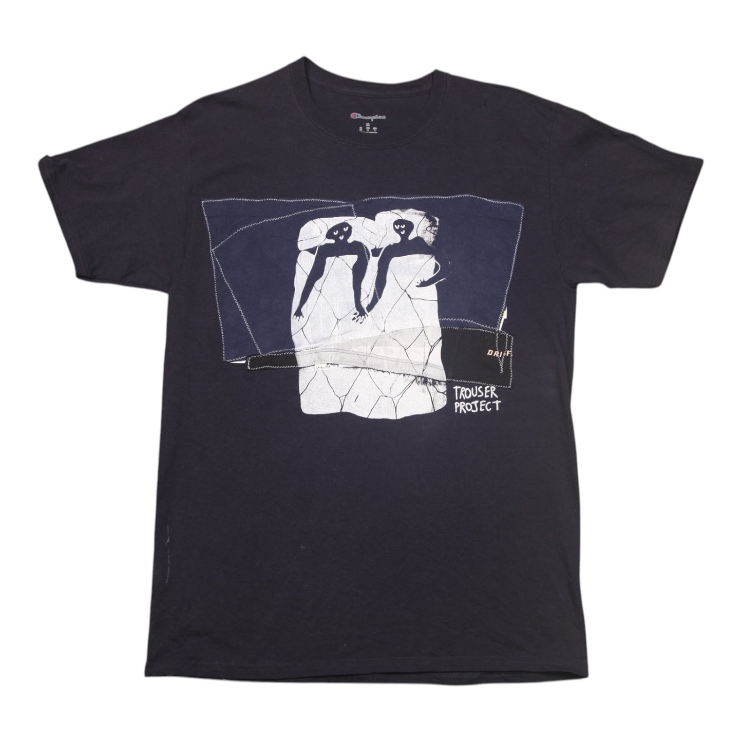 Upcycled Illustrated Screenprint T-shirt (M)