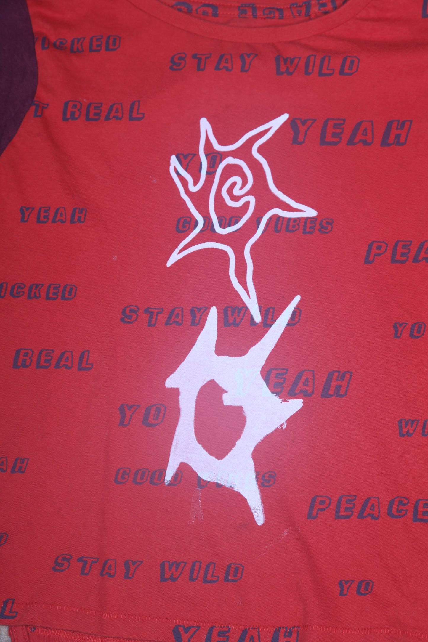 Long Sleeve Baby Tee Upcycled