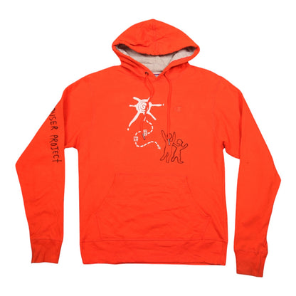Vintage Upcycled Screenprint Hoodie (M)