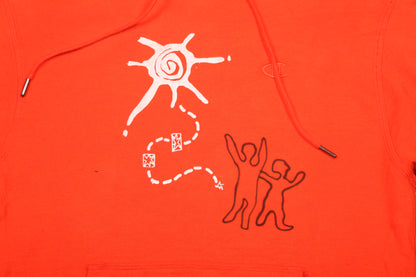 Vintage Upcycled Screenprint Hoodie (M)