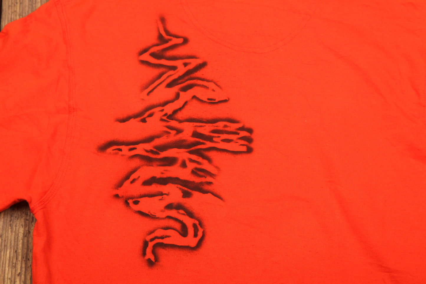 Vintage Upcycled Screenprint Hoodie (M)