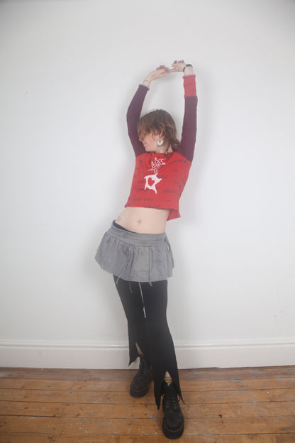 Long Sleeve Baby Tee Upcycled