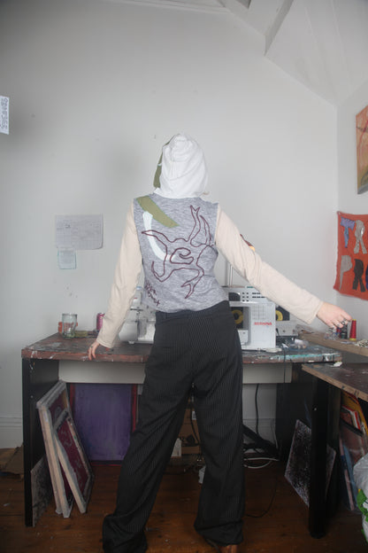 Reworked Hooded Long Sleeve Baby Tee (UK10)