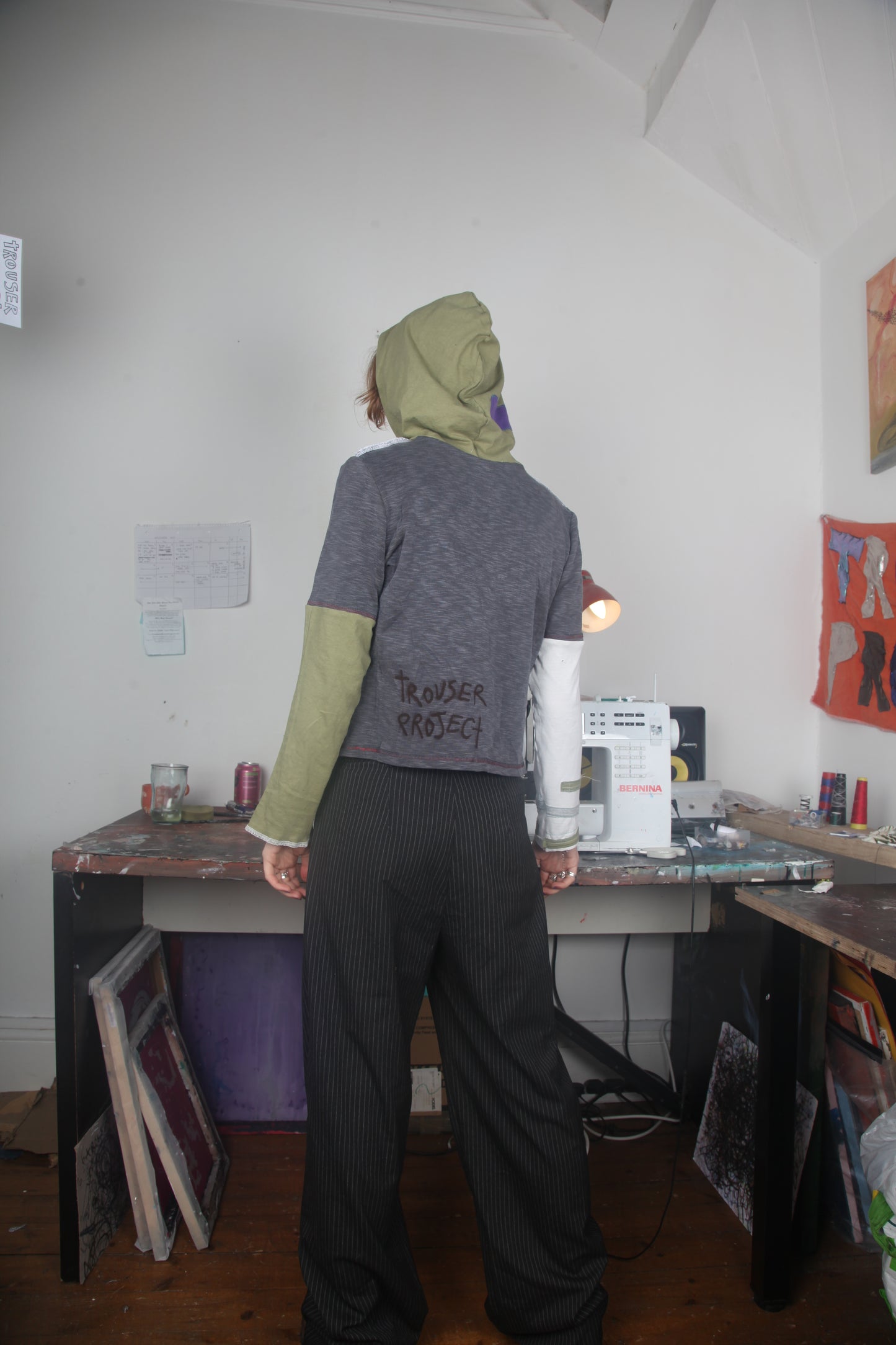 Reworked Hooded Long Sleeve Baby Tee (UK12)