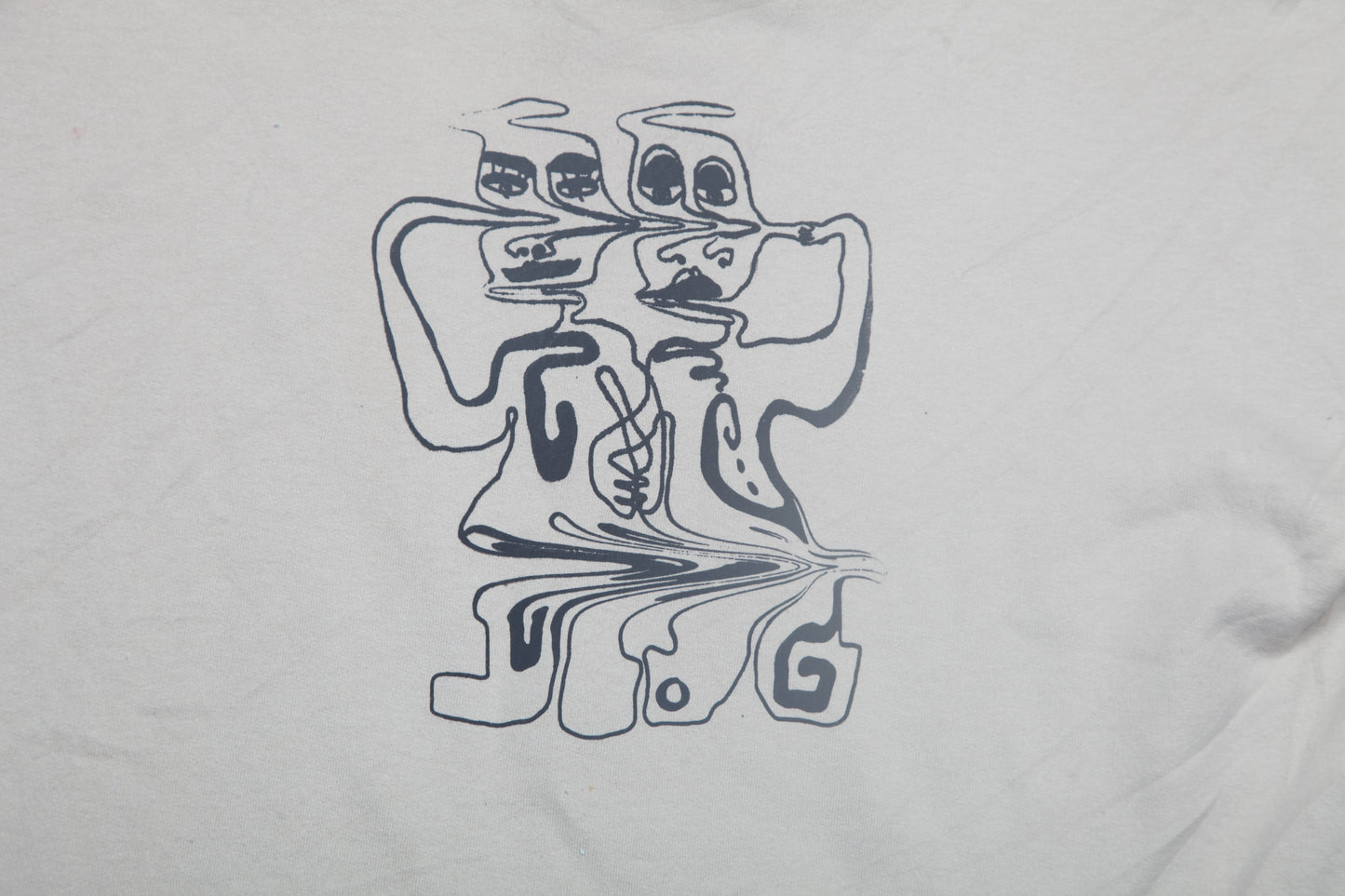 Graphic Screenprint Upcycled Sustainable Jumper (XL)