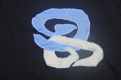 Graphic Screenprint Upcycled Sustainable Jumper (XL)