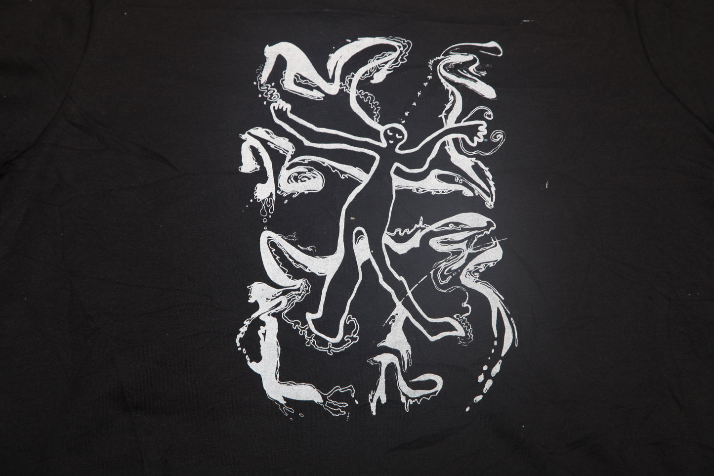 Graphic Screenprint Upcycled Sustainable Jumper (XL)