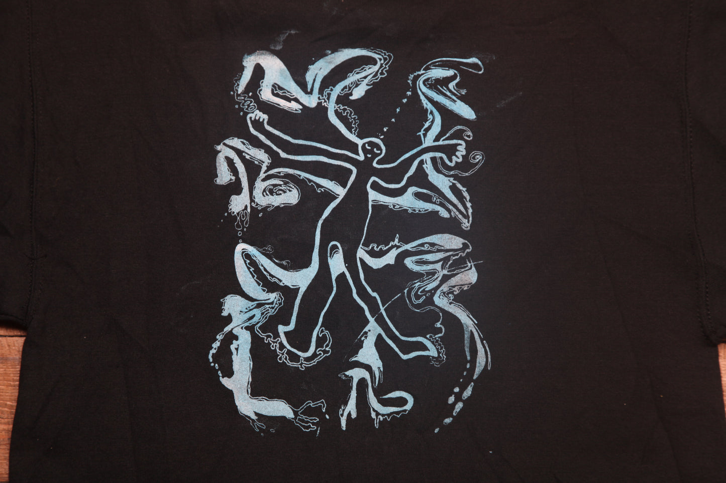 Graphic Screenprint Upcycled Sustainable Jumper (S)