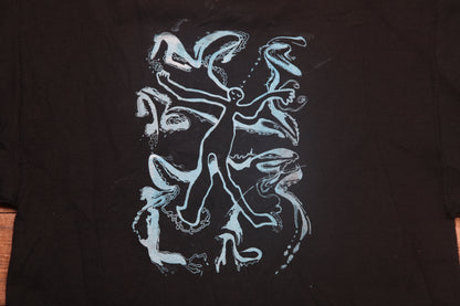 Graphic Screenprint Upcycled Sustainable Jumper (S)