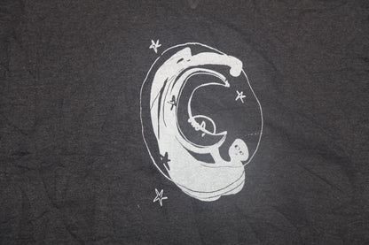 Graphic Screenprint Upcycled Sustainable Jumper (L)