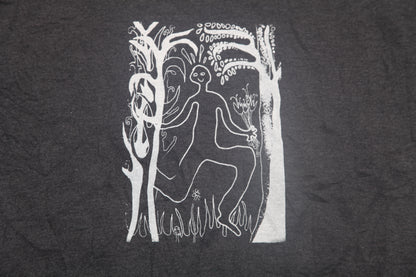 Graphic Screenprint Upcycled Sustainable Jumper (L)