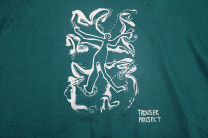 Graphic Screenprint Upcycled Sustainable Jumper (XL)