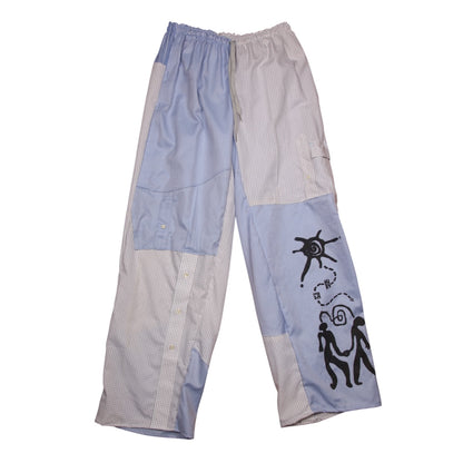 Summer lightweight patchwork trousers (Small/ UK6-12)