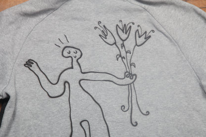 Nike Graphic Airbrush Upcycled Sustainable Hoodie (L)