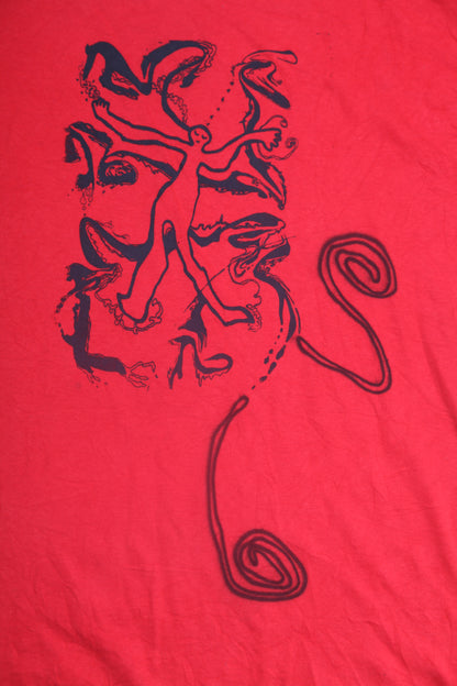 Graphic Screenprint Upcycled T-Shirt (L)