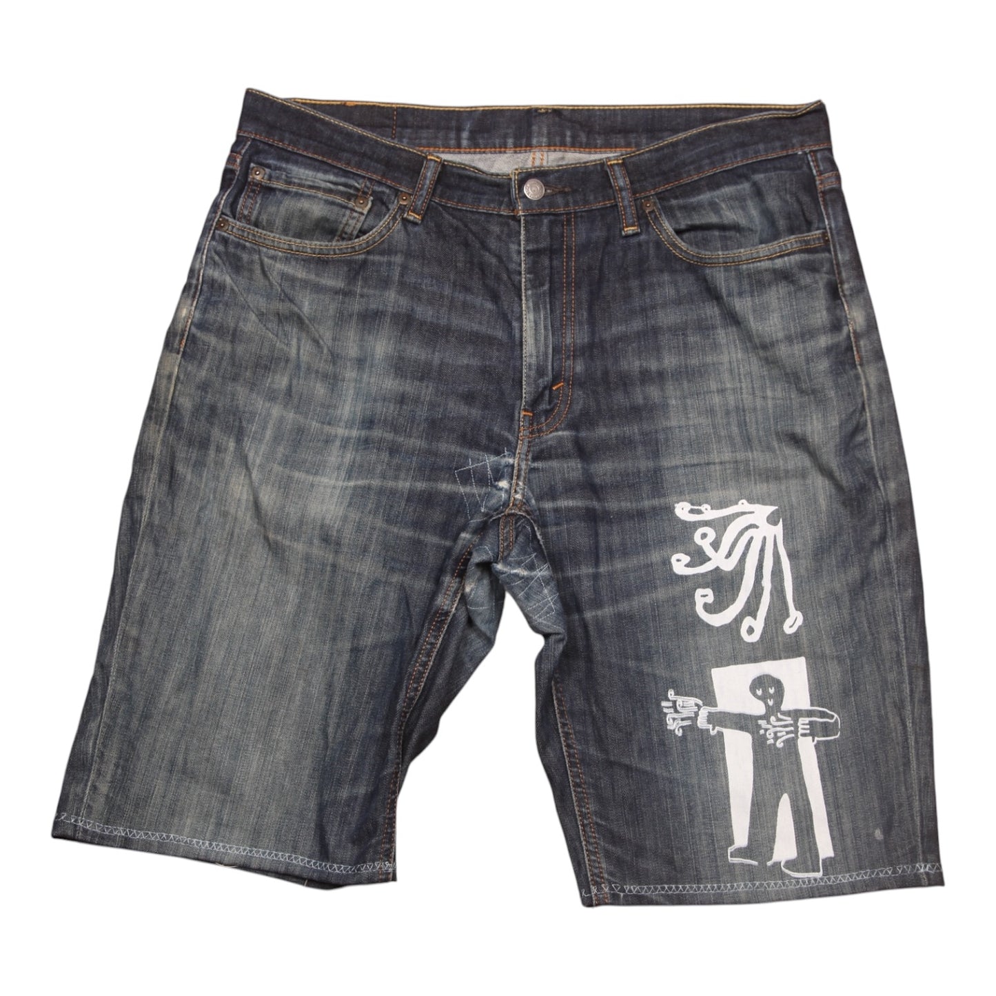 Upcycled Vintage Levi's Denim Jorts (W34)