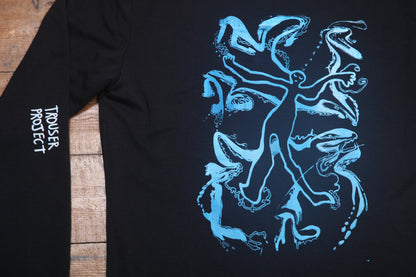 Thermal Long Sleeve Screenprint Upcycled T-Shirt (S)