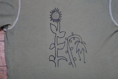 Short Sleeve Graphic Screenprint Upcycled T-Shirt (L)