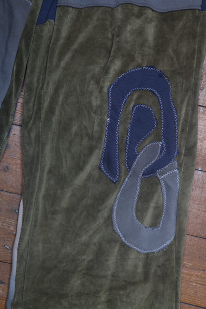 Patchwork Reworked Tracksuit Trousers (M)