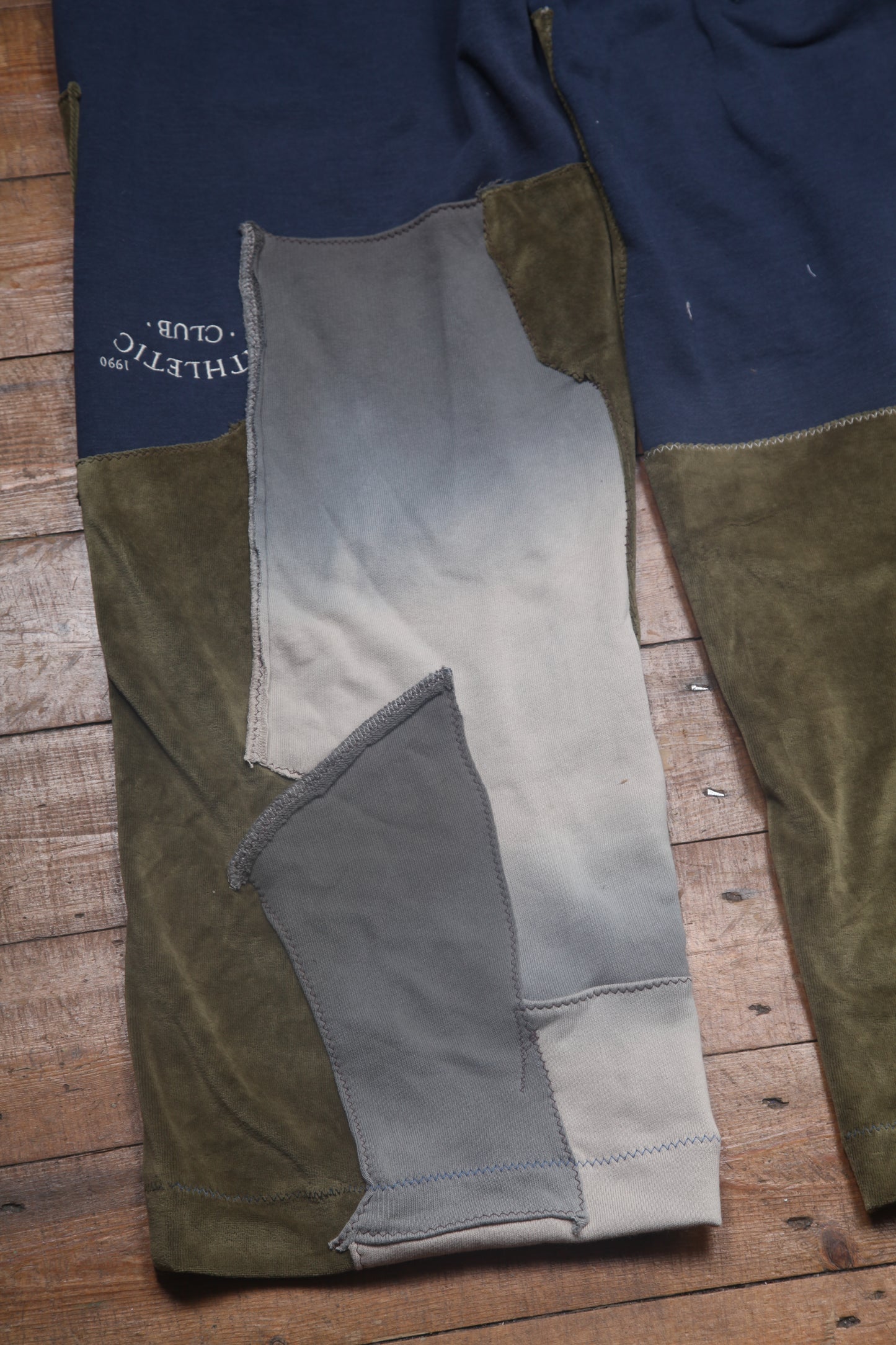 Patchwork Reworked Tracksuit Trousers (M)
