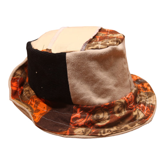 Reversible Patchwork Bucket Hat (M)