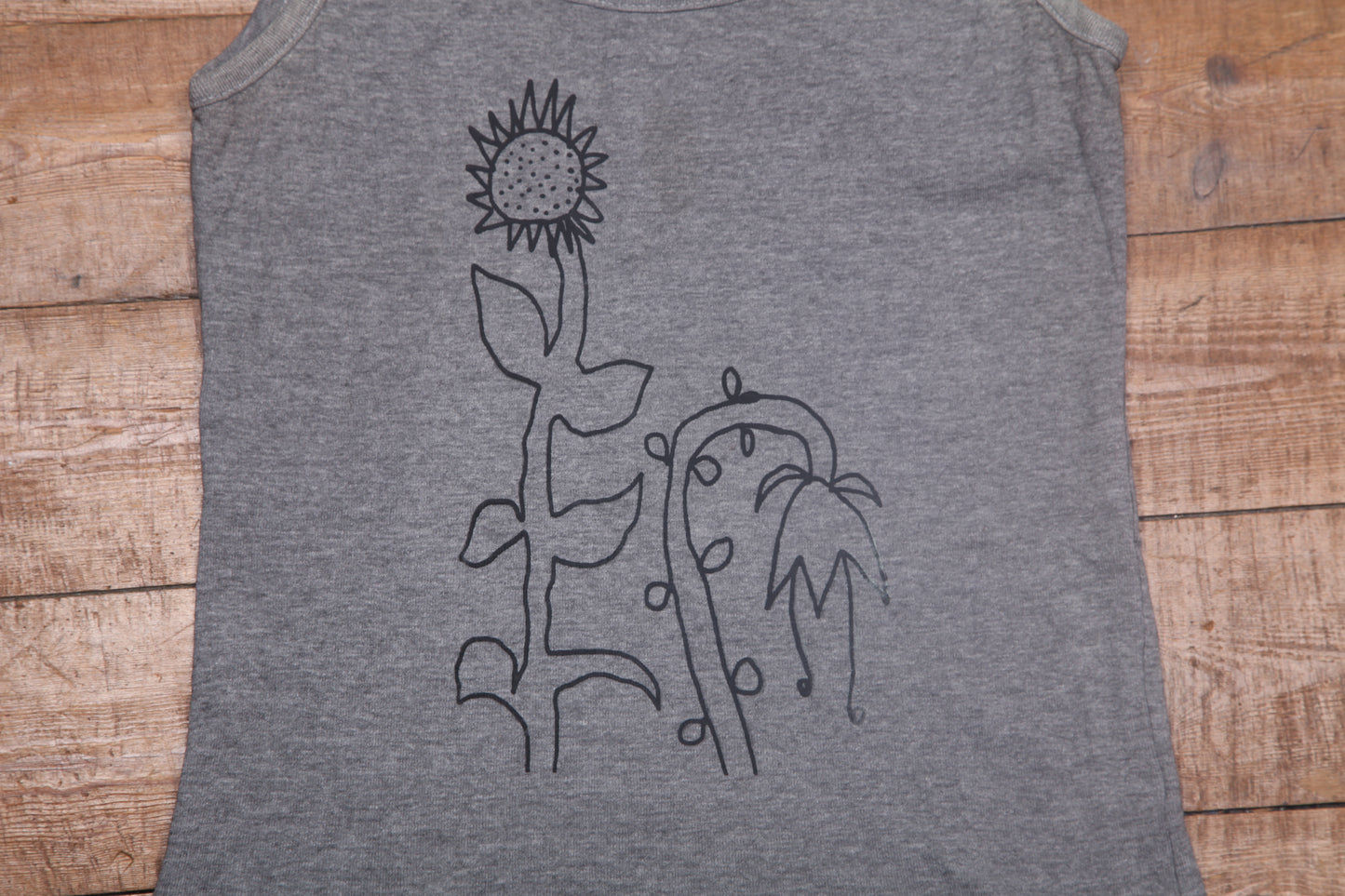 Upcycled Spaghetti Strap Vest (UK8)