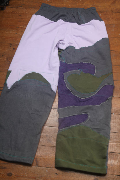 Patchwork Reworked Tracksuit Trousers (M)