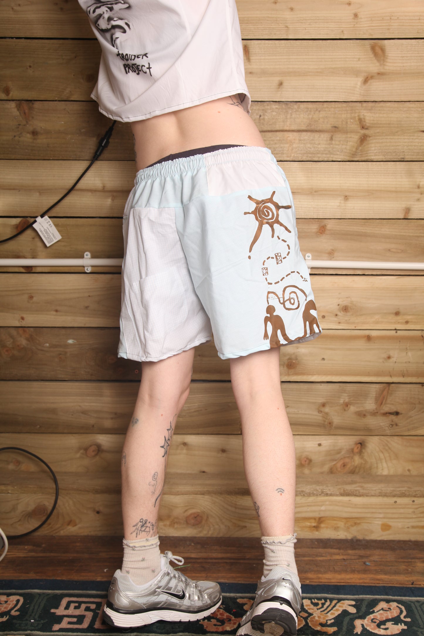 Summer lightweight patchwork shorts (L/ UK12-18)