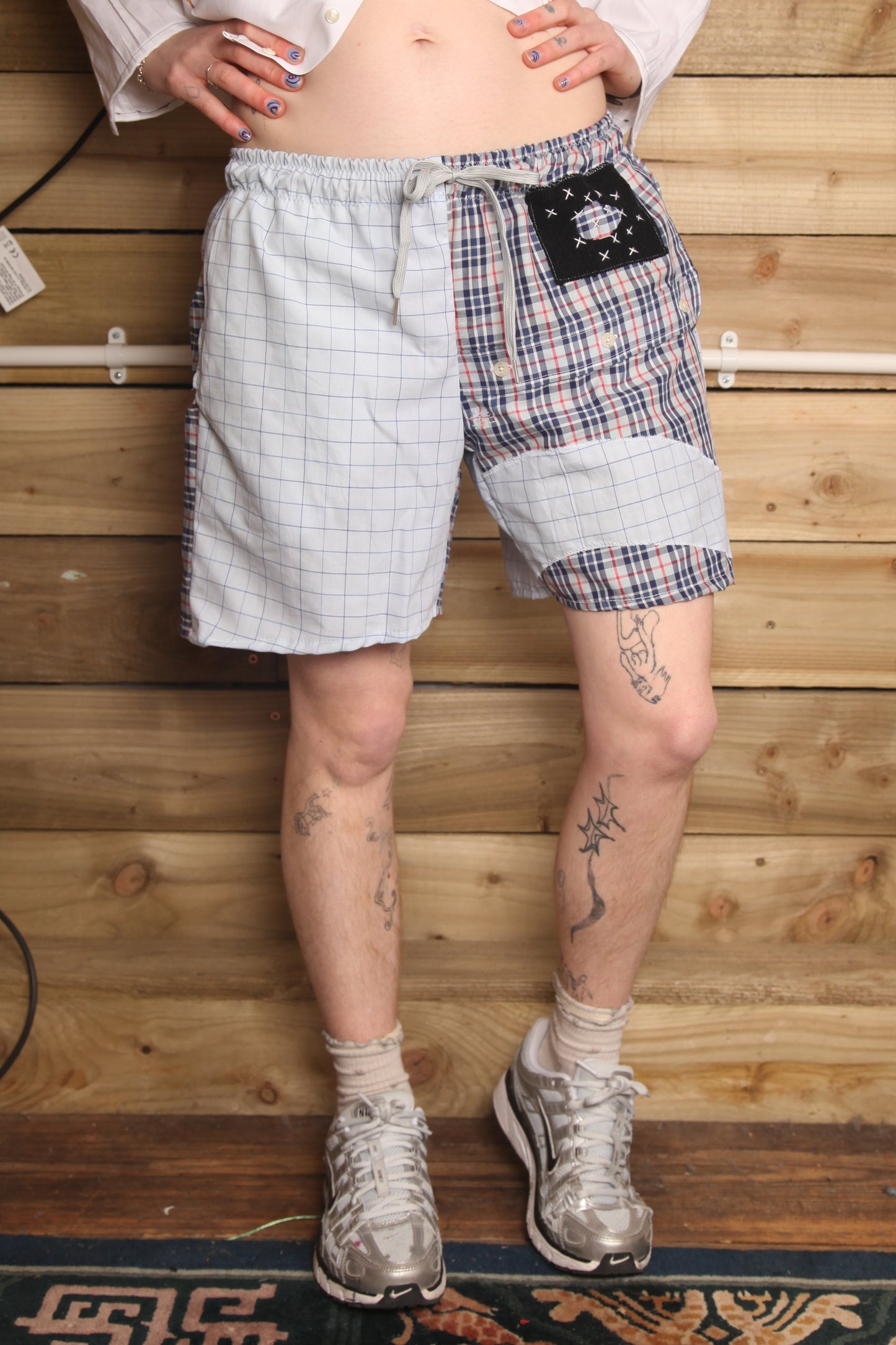 Summer lightweight patchwork shorts (M/ UK10-14)
