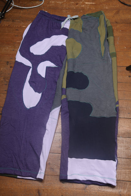 Patchwork Reworked Tracksuit Trousers (L)