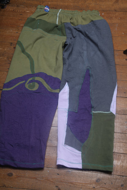 Patchwork Reworked Tracksuit Trousers (L)