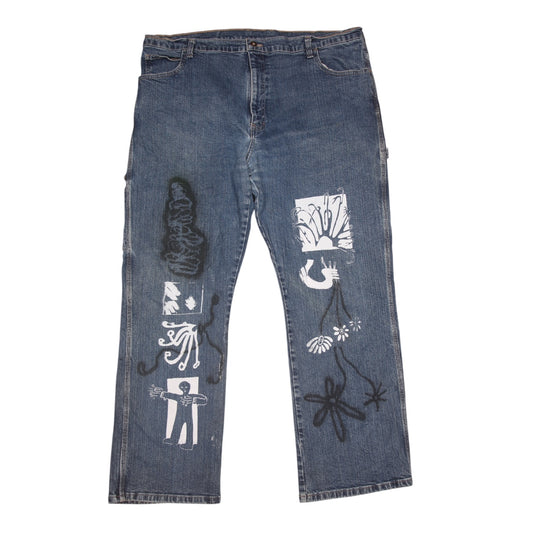 Upcycled Vintage Dickies Jeans (W40)