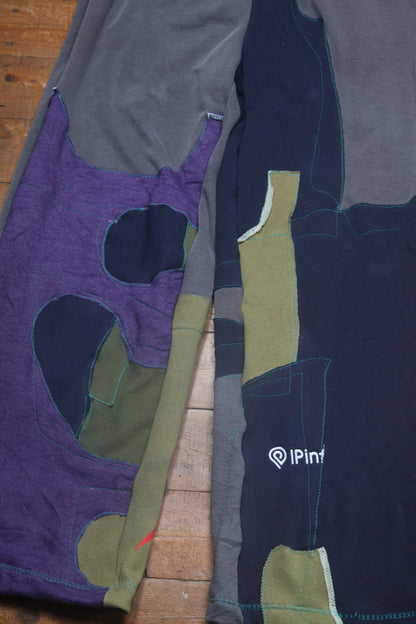 Patchwork Reworked Tracksuit Trousers (XL)