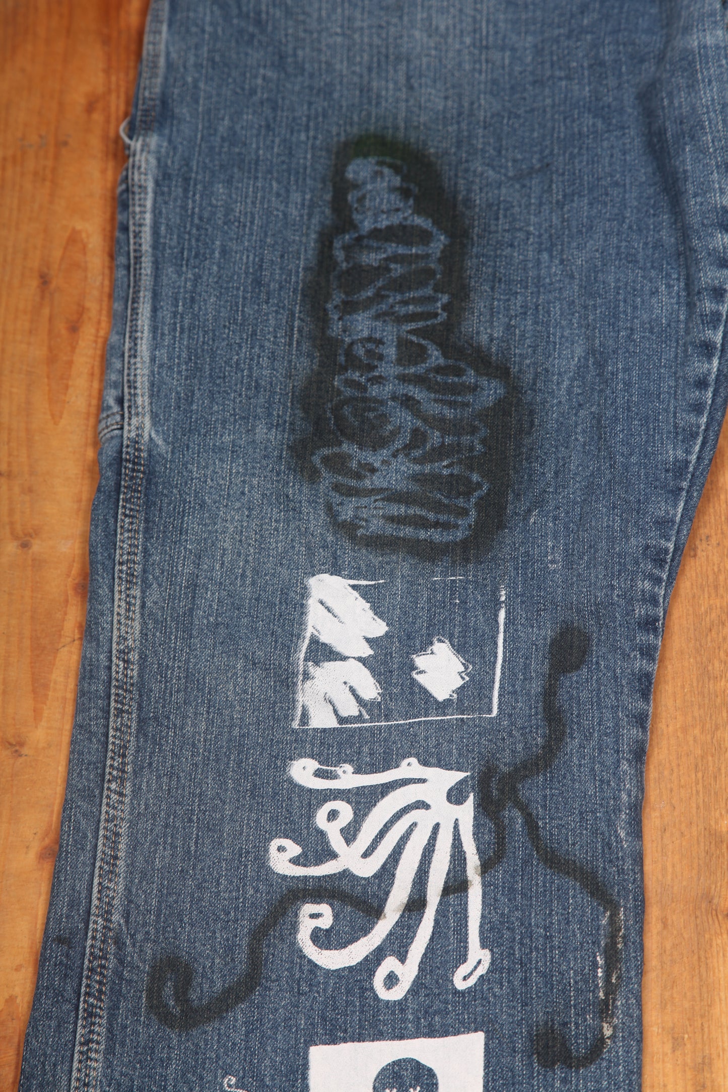 Upcycled Vintage Dickies Jeans (W40)