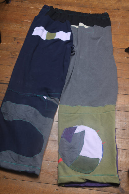 Patchwork Reworked Tracksuit Trousers (XL)