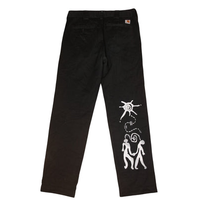 Upcycled Vintage Carhartt Smart Black Trousers (W32)