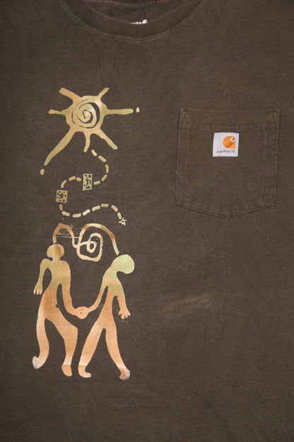 Upcycled Carhartt Illustrated Screenprint T-shirt (3XL)
