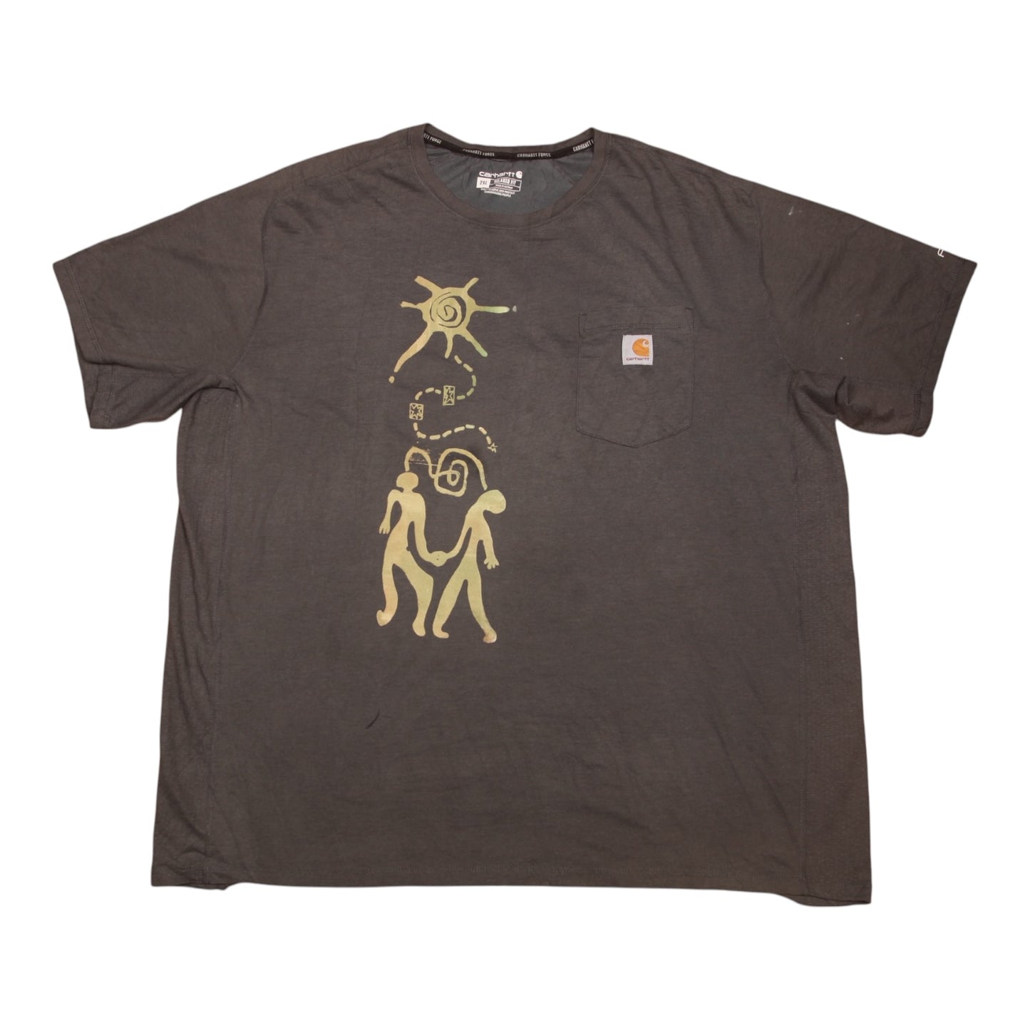 Upcycled Carhartt Illustrated Screenprint T-shirt (3XL)