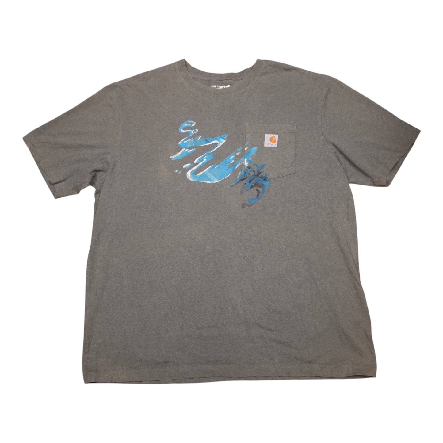 Upcycled Carhartt Illustrated Screenprint T-shirt (2XL)