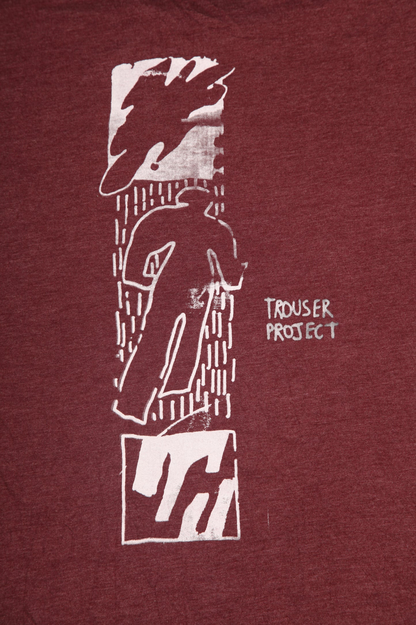 Upcycled Illustrated Screenprint T-shirt (XL)