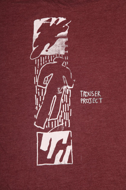 Upcycled Illustrated Screenprint T-shirt (XL)