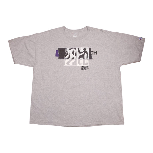 Upcycled Illustrated Screenprint T-shirt (2XL)