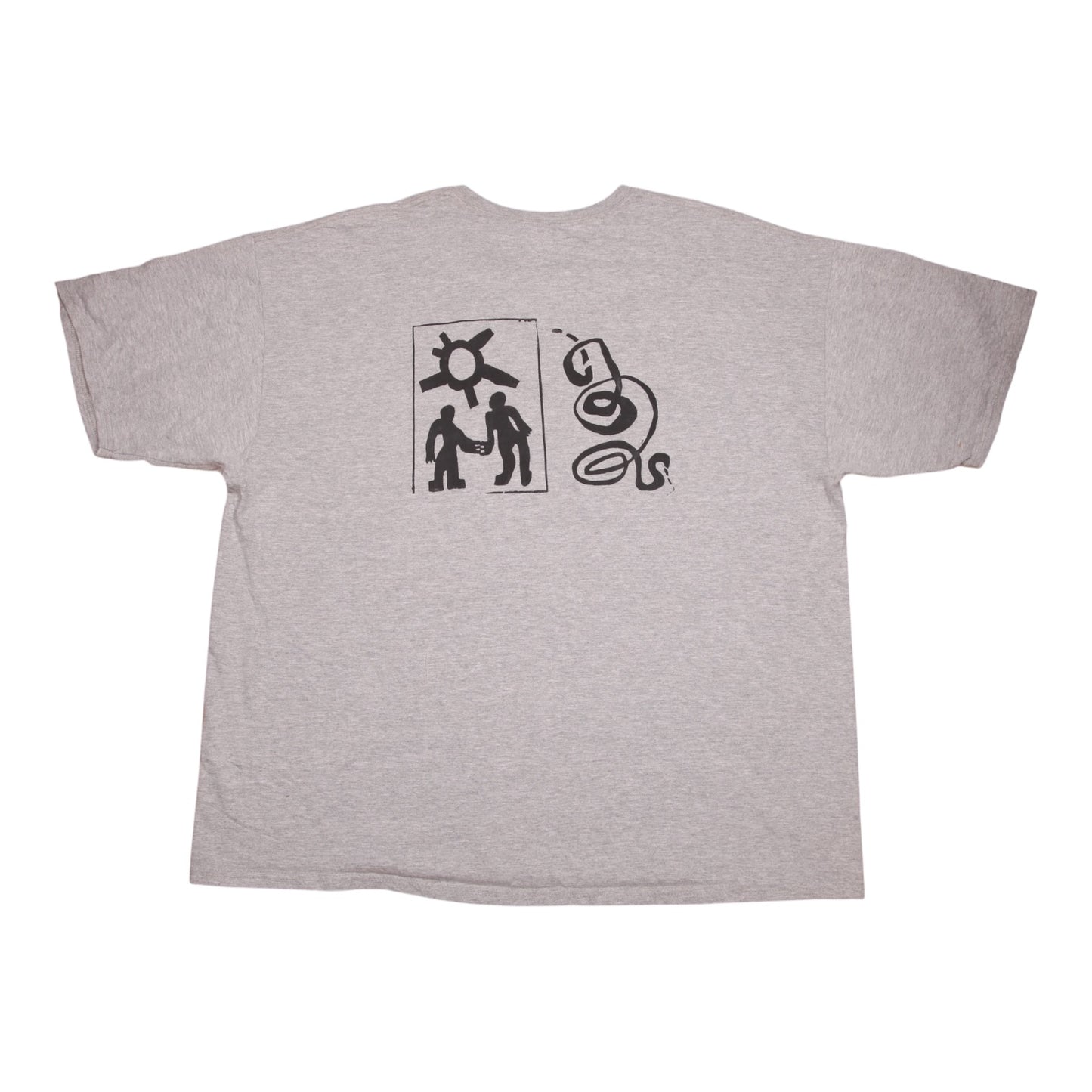 Upcycled Illustrated Screenprint T-shirt (2XL)