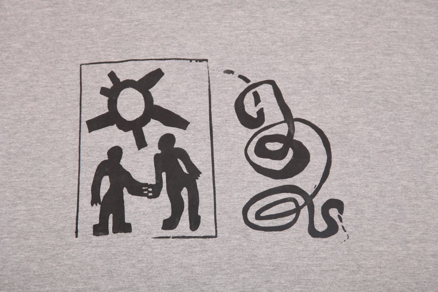 Upcycled Illustrated Screenprint T-shirt (2XL)