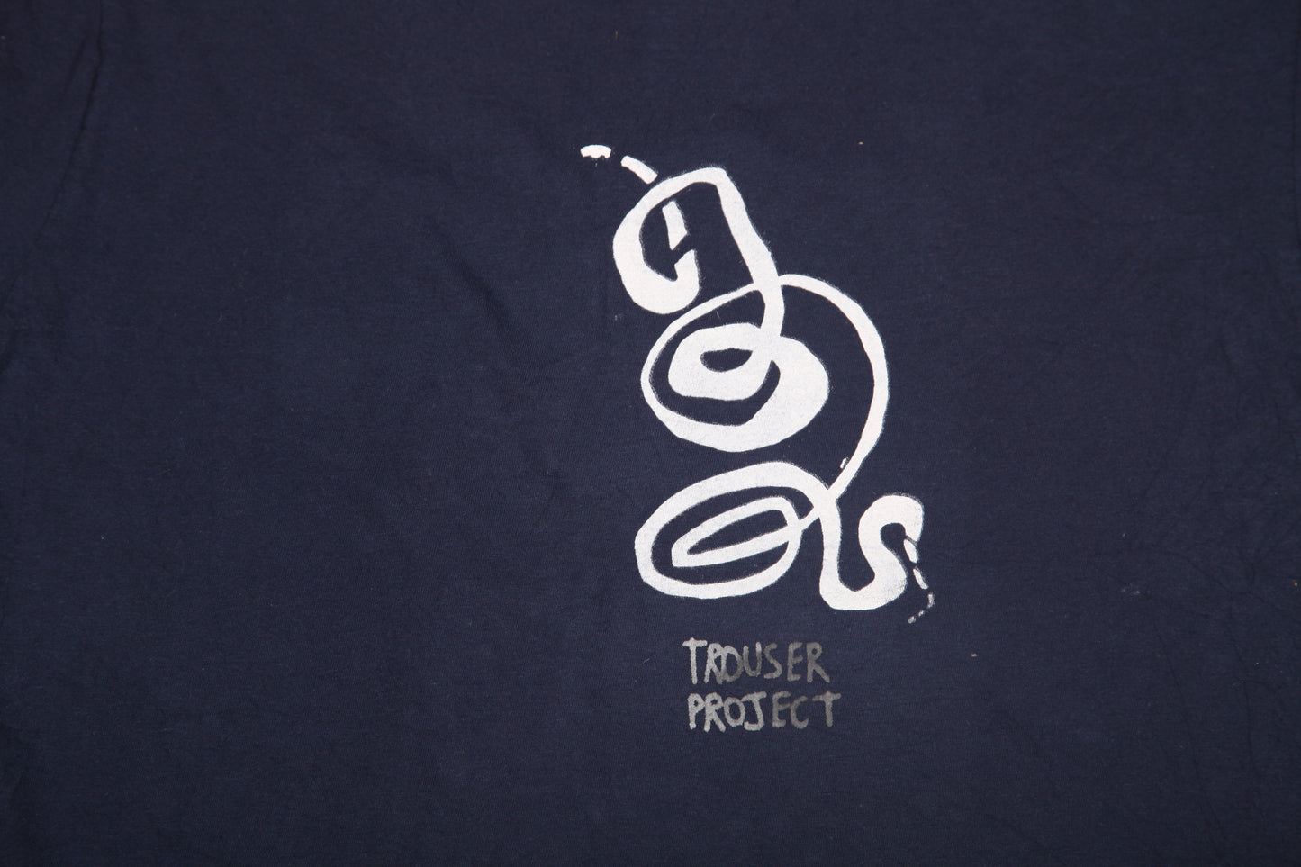 Upcycled Illustrated Screenprint T-shirt (L)